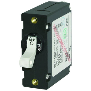 Blue Sea 7226 AC/DC Single Pole Magnetic World Circuit Breaker - 40AMP [7226] - BuoyMart.com  Circuit Breakers Blue Sea Systems