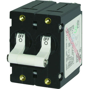 Blue Sea 7238 A-Series Double Pole Toggle - 30AMP - White [7238] Blue Sea Systems