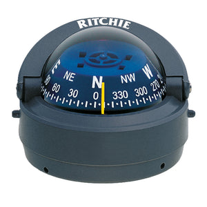 Ritchie S-53G Explorer Compass - Surface Mount - Gray [S-53G] - BuoyMart.com  Compasses Ritchie