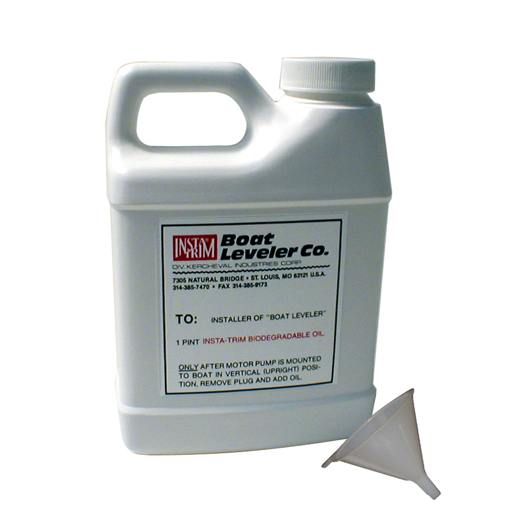 Boat Leveler Oil & Funnel Kit [12612] - BuoyMart.com  Trim Tab Accessories Boat Leveler Co.