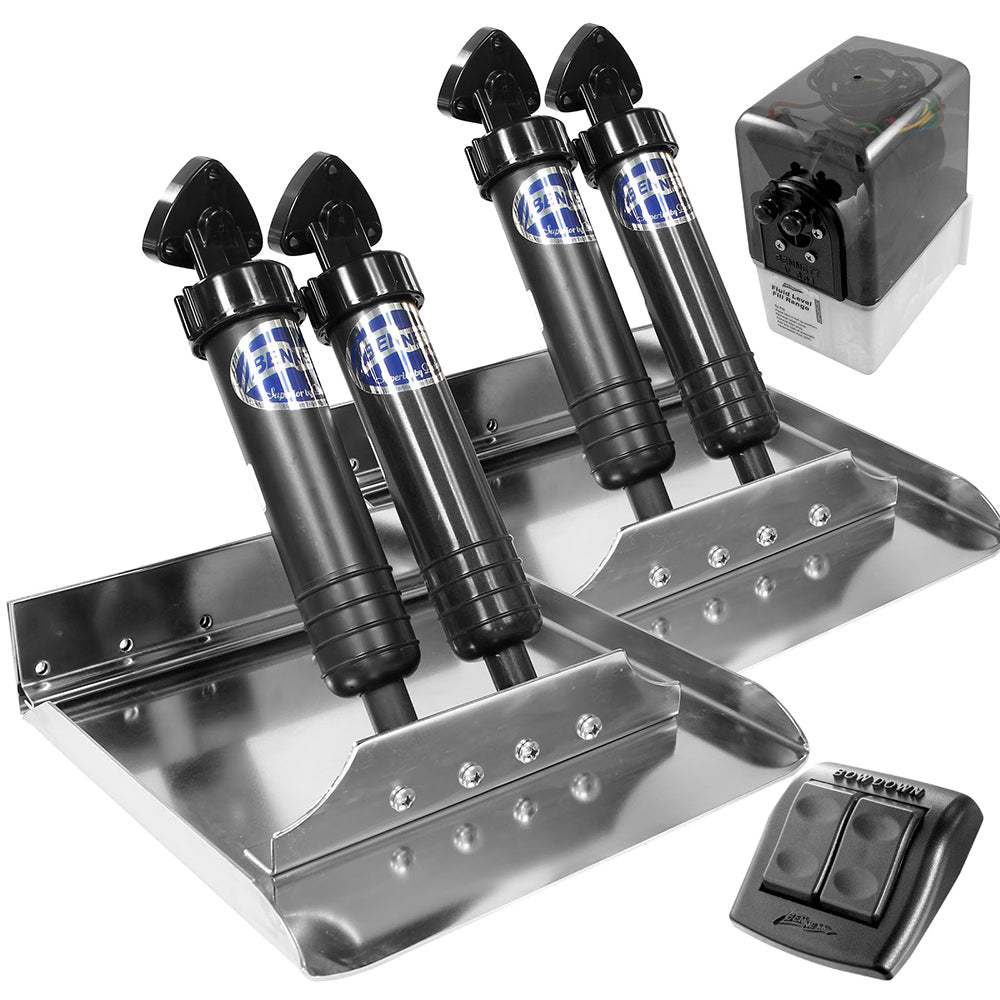 Bennett Trim Tab 12" x 12" Sport Tab System [ST12] - BuoyMart.com  Trim Tabs Bennett Marine