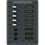 Blue Sea 8059 AC 8 Position Toggle Circuit Breaker Panel [8059] - BuoyMart.com  Electrical Panels Blue Sea Systems