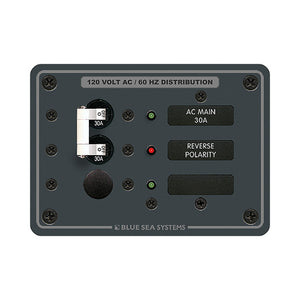 Blue Sea 8029 AC Main +1 Position Breaker Panel - White Switches [8029] - BuoyMart.com  Electrical Panels Blue Sea Systems