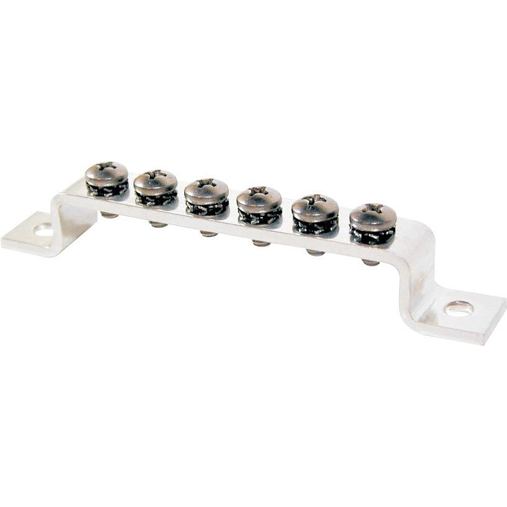 Blue Sea 2306 MiniBus 100AMP Common BusBar Grounding BusBar 6 x 8-32 Screw Terminal [2306] - BuoyMart.com  Busbars, Connectors & Insulators Blue Sea Systems