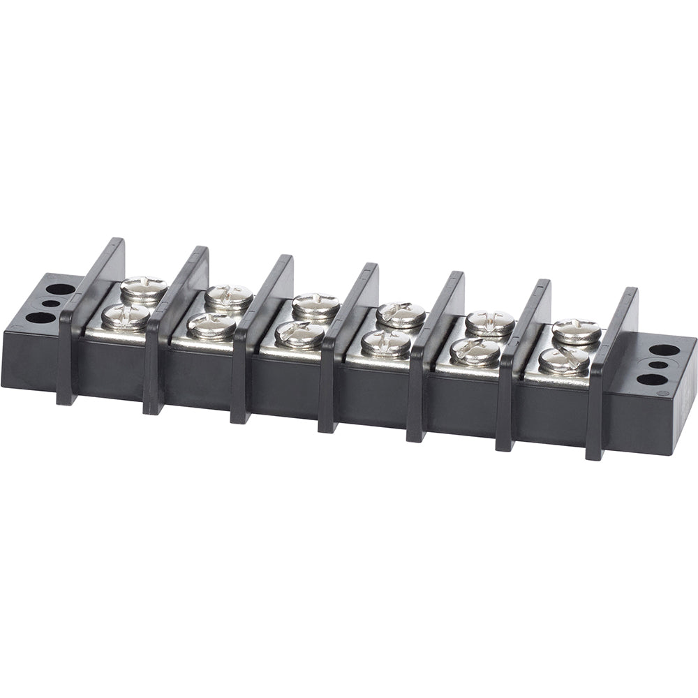 Blue Sea 2606 Terminal Black 65AMP - 6 Circuit [2606] - BuoyMart.com  Busbars, Connectors & Insulators Blue Sea Systems