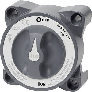 Blue Sea 3000 HD-Series Battery Switch Single Circuit ON/OFF [3000] - BuoyMart.com  Battery Management Blue Sea Systems