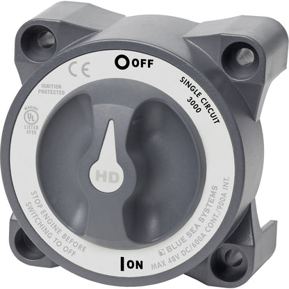 Blue Sea 3000 HD-Series Battery Switch Single Circuit ON/OFF [3000] - BuoyMart.com  Battery Management Blue Sea Systems