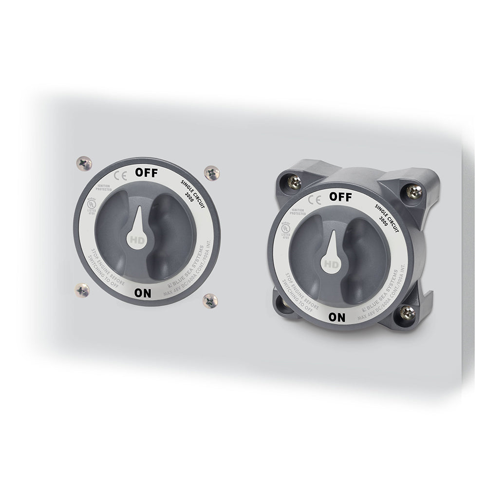 Blue Sea 3001 HD-Series Battery Switch Single Circuit ON/OFF w/AFD [3001] - BuoyMart.com  Battery Management Blue Sea Systems