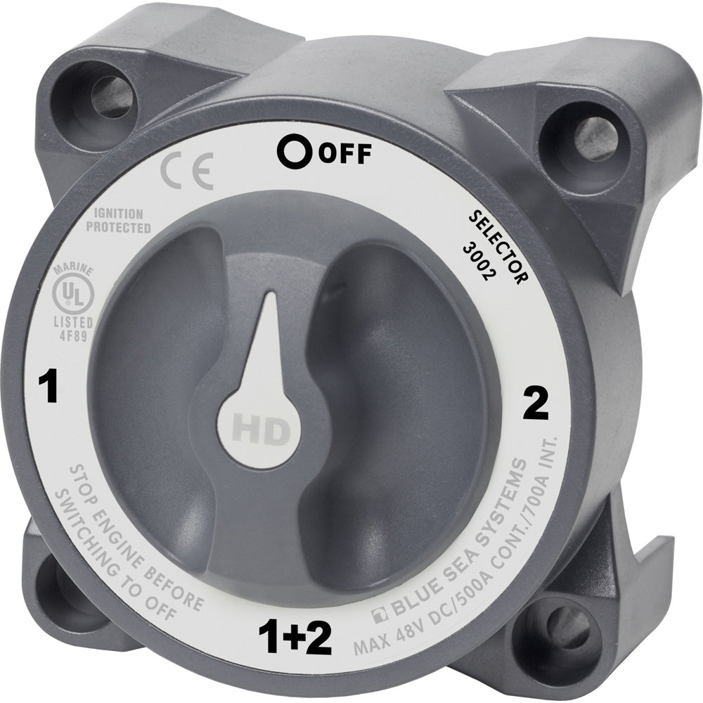 Blue Sea 3002 HD-Series Battery Switch Selector [3002] - BuoyMart.com  Battery Management Blue Sea Systems