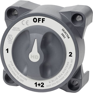 Blue Sea 3003 HD-Series Battery Switch Selector w/Alternator Field Disconnect [3003] - BuoyMart.com  Battery Management Blue Sea Systems