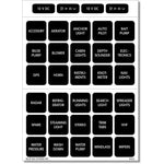 Blue Sea 4215 Square Format Label Set - 30 [4215] - BuoyMart.com  Switches & Accessories Blue Sea Systems