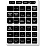 Blue Sea 4218 Square Format Label Set for Battery Management Panels - 30 [4218] - BuoyMart.com  Switches & Accessories Blue Sea Systems