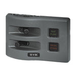 Blue Sea 4302 WeatherDeck Water Resistant Fuse Panel - 2 Position - Grey [4302] - BuoyMart.com  Electrical Panels Blue Sea Systems