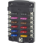 Blue Sea 5034 ST Blade Fuse Block w/out Cover - 12 Circuit w/out Negative Bus [5034] - BuoyMart.com  Fuse Blocks & Fuses Blue Sea Systems