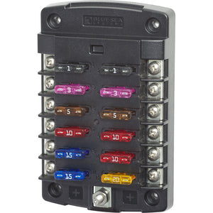 Blue Sea 5034 ST Blade Fuse Block w/out Cover - 12 Circuit w/out Negative Bus [5034] - BuoyMart.com  Fuse Blocks & Fuses Blue Sea Systems