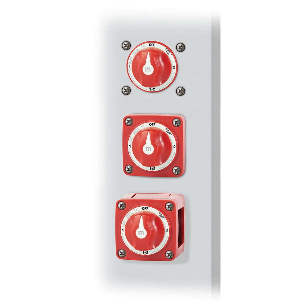 Blue Sea 6007 m-Series (Mini) Battery Switch Selector Four Position Red [6007] - BuoyMart.com  Battery Management Blue Sea Systems