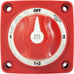 Blue Sea 6007 m-Series (Mini) Battery Switch Selector Four Position Red [6007] - BuoyMart.com  Battery Management Blue Sea Systems