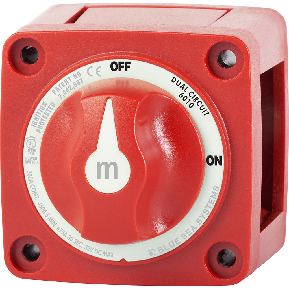 Blue Sea 6010 m-Series (Mini) Battery Switch Dual Circuit [6010] - BuoyMart.com  Battery Management Blue Sea Systems