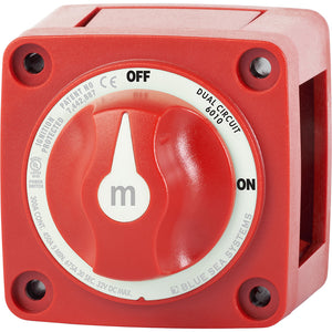 Blue Sea 6010 m-Series (Mini) Battery Switch Dual Circuit [6010] - BuoyMart.com  Battery Management Blue Sea Systems