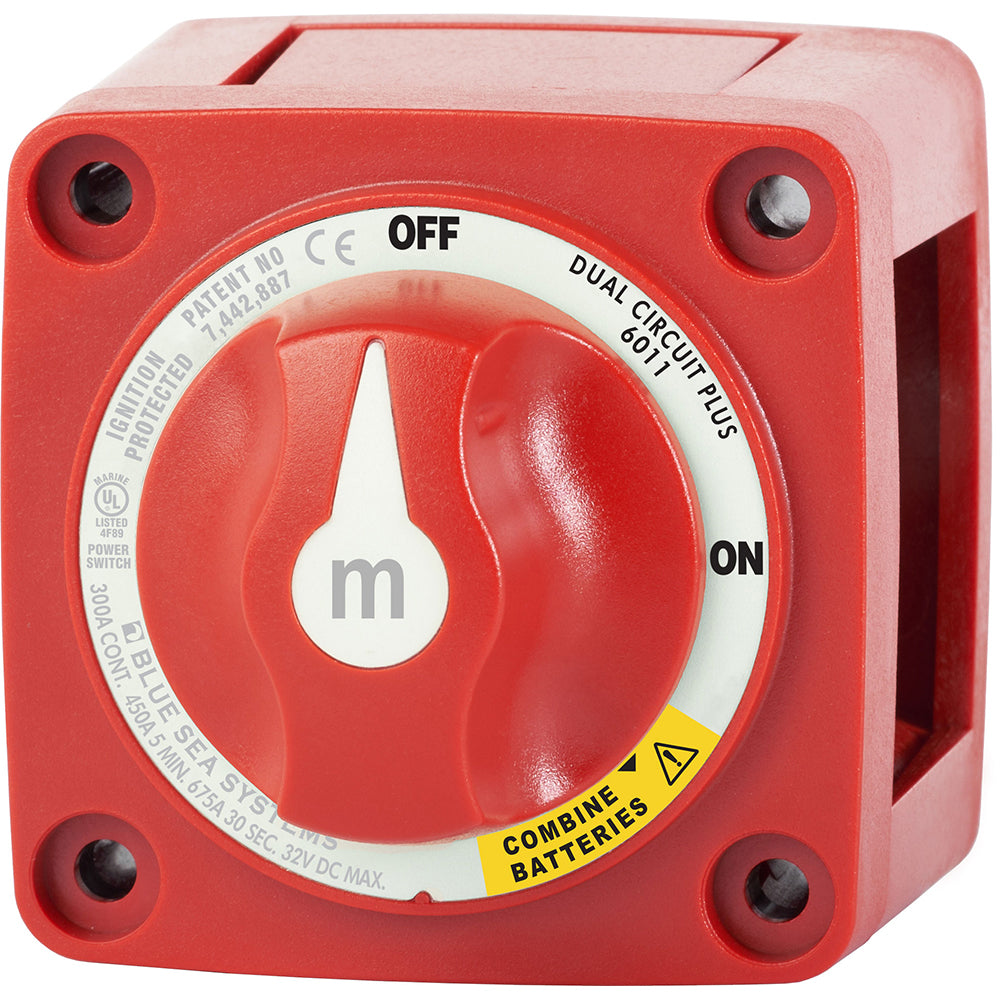 Blue Sea 6011 m-Series (Mini) Battery Switch Dual Circuit Plus [6011] - BuoyMart.com  Battery Management Blue Sea Systems