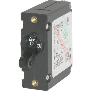 Blue Sea 7200 AC / DC Single Pole Magnetic World Circuit Breaker  -  5 Amp [7200] - BuoyMart.com  Circuit Breakers Blue Sea Systems
