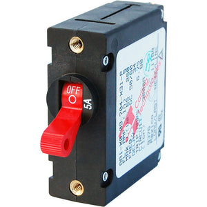 Blue Sea 7201 AC/DC Single Pole Magnetic World Circuit Breaker  -  5 AMP [7201] - BuoyMart.com  Circuit Breakers Blue Sea Systems