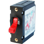 Blue Sea 7217 AC / DC Single Pole Magnetic World Circuit Breaker  -  25 Amp Red [7217] - BuoyMart.com  Circuit Breakers Blue Sea Systems