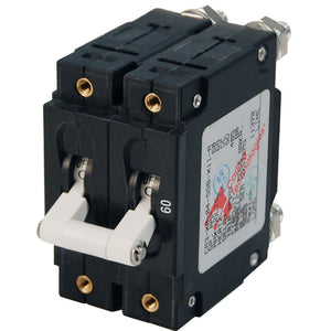 Blue Sea 7254 C-Series Double Pole Circuit Breaker - 60A [7254] - BuoyMart.com  Circuit Breakers Blue Sea Systems