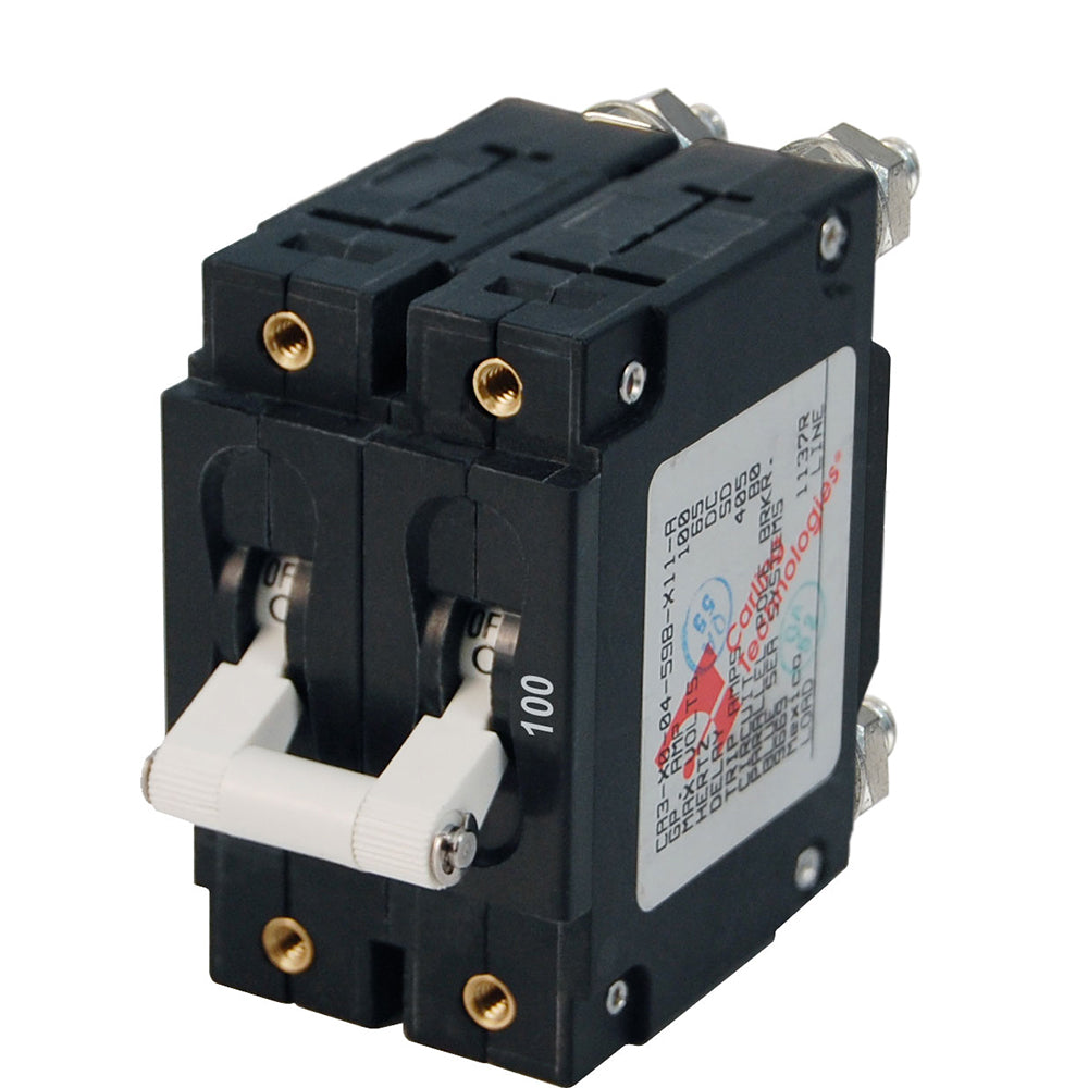 Blue Sea 7258 C-Series Double Pole Circuit Breaker - 100A [7258] - BuoyMart.com  Circuit Breakers Blue Sea Systems