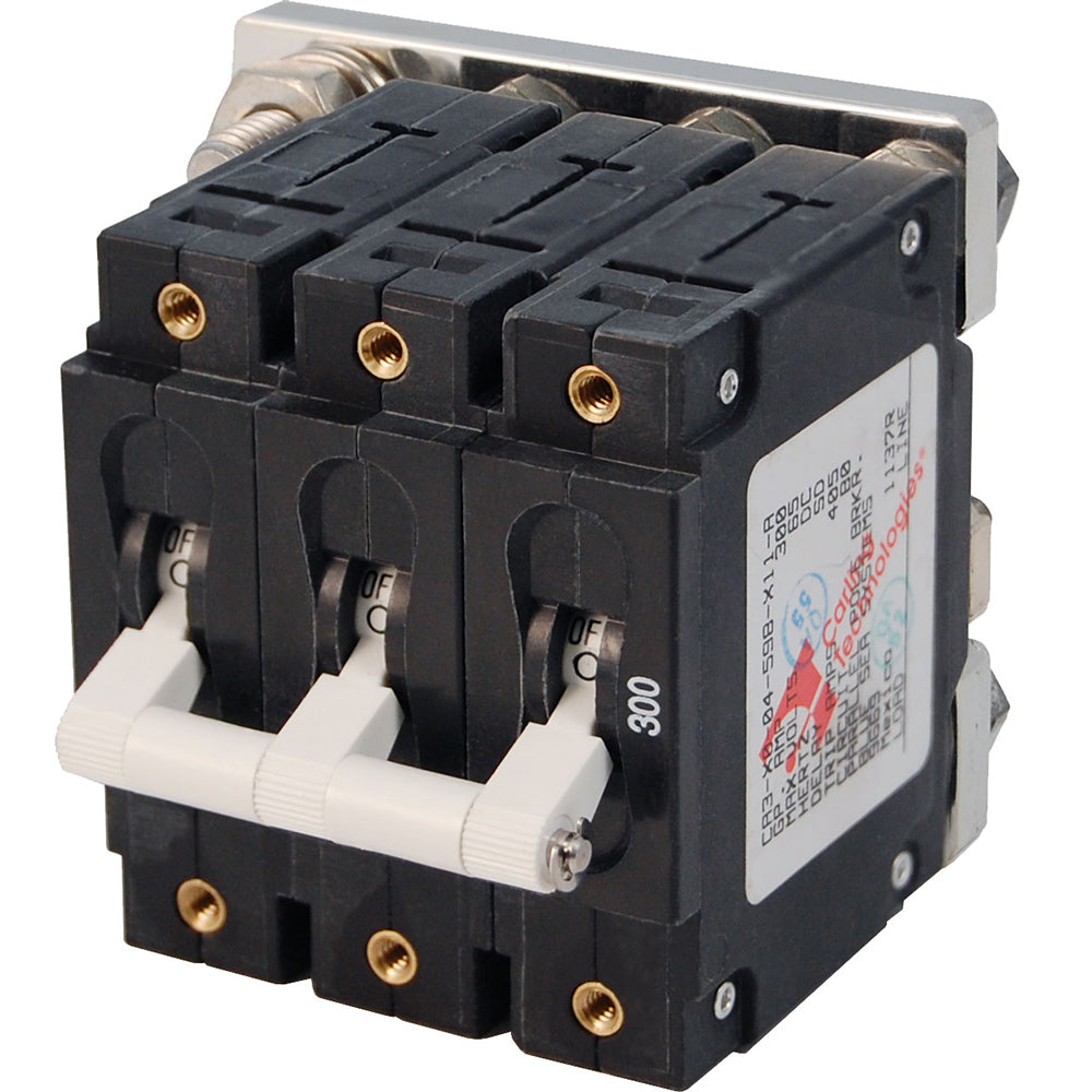 Blue Sea 7271 300A C-Series Triple Pole Toggle DC Circuit Breaker [7271] - BuoyMart.com  Circuit Breakers Blue Sea Systems