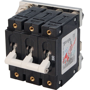 Blue Sea 7271 300A C-Series Triple Pole Toggle DC Circuit Breaker [7271] - BuoyMart.com  Circuit Breakers Blue Sea Systems