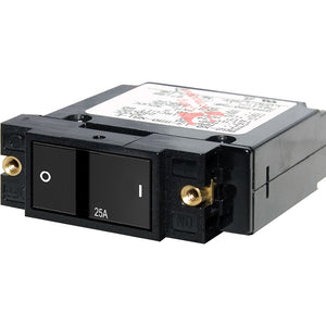 Blue Sea 7405 Single Pole Small Case 2" Flat Rocker Circuit Breaker  -  25 Amp [7405] - BuoyMart.com  Circuit Breakers Blue Sea Systems
