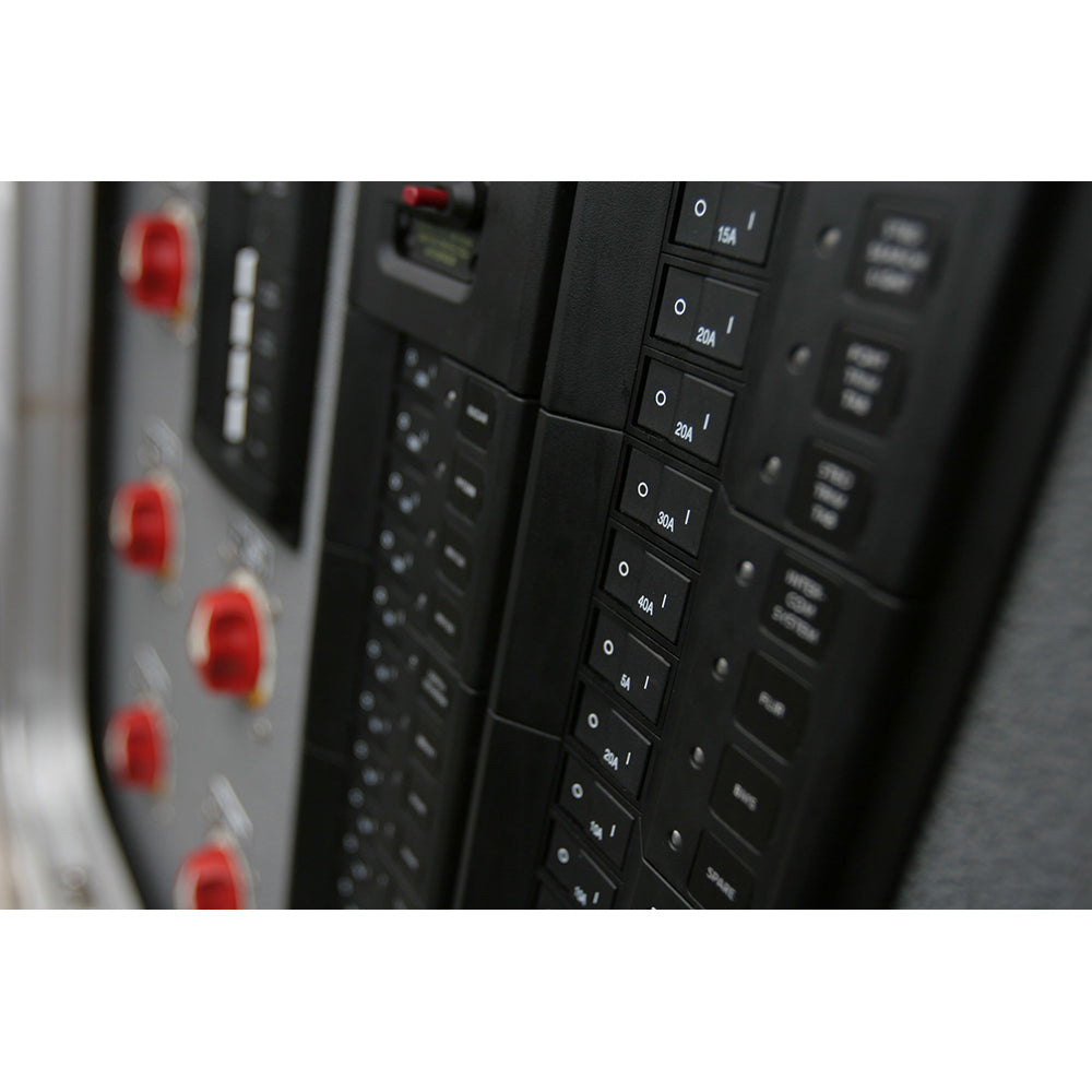 Blue Sea 7406 Single Pole Small Case 2" Flat Rocker Circuit Breaker  -  30 Amp [7406] - BuoyMart.com  Circuit Breakers Blue Sea Systems