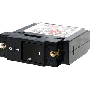 Blue Sea 7429 Single Pole Small Case 2" Slot Reset Rocker Circuit Breaker  -  20 Amp [7429] - BuoyMart.com  Circuit Breakers Blue Sea Systems