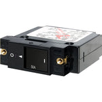 Blue Sea 7433 Single Pole Small Case 2" Slot Reset Rocker Circuit Breaker  -  50 Amp [7433] - BuoyMart.com  Circuit Breakers Blue Sea Systems