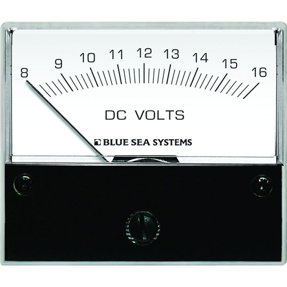 Blue Sea 8003 DC Analog Voltmeter - 2-3/4" Face, 8-16 Volts DC [8003] - BuoyMart.com  Meters & Monitoring Blue Sea Systems