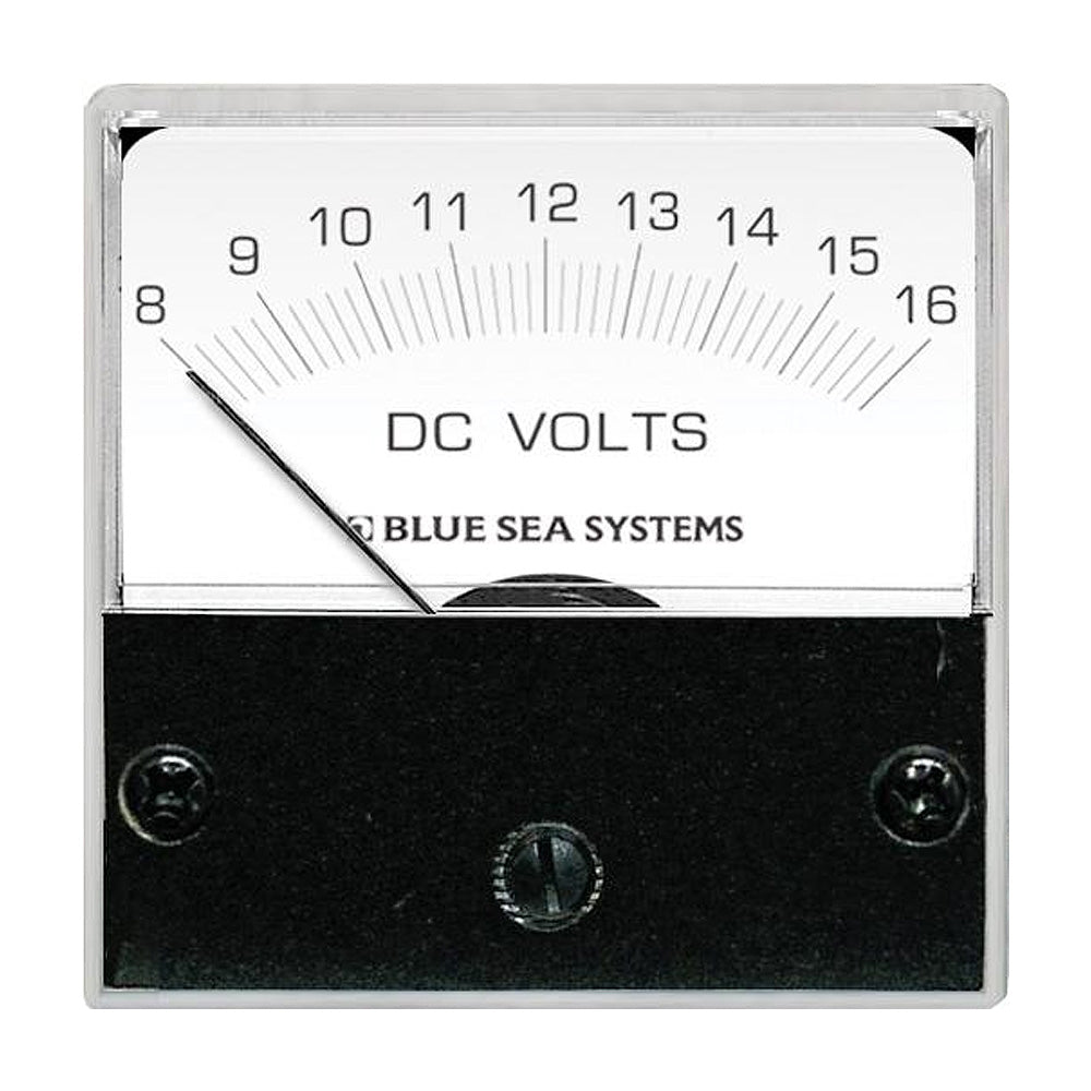 Blue Sea 8028 DC Analog Micro Voltmeter - 2" Face, 8-16 Volts DC [8028] - BuoyMart.com  Meters & Monitoring Blue Sea Systems