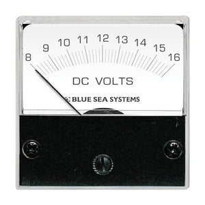 Blue Sea 8028 DC Analog Micro Voltmeter - 2" Face, 8-16 Volts DC [8028] - BuoyMart.com  Meters & Monitoring Blue Sea Systems