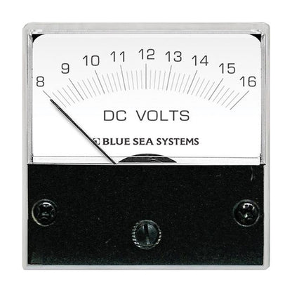 Blue Sea 8028 DC Analog Micro Voltmeter - 2" Face, 8-16 Volts DC [8028] - BuoyMart.com  Meters & Monitoring Blue Sea Systems