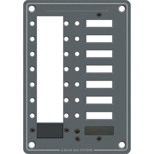 Blue Sea 8087 8 Position DC C-Series Panel - Blank [8087] - BuoyMart.com  Circuit Breakers Blue Sea Systems