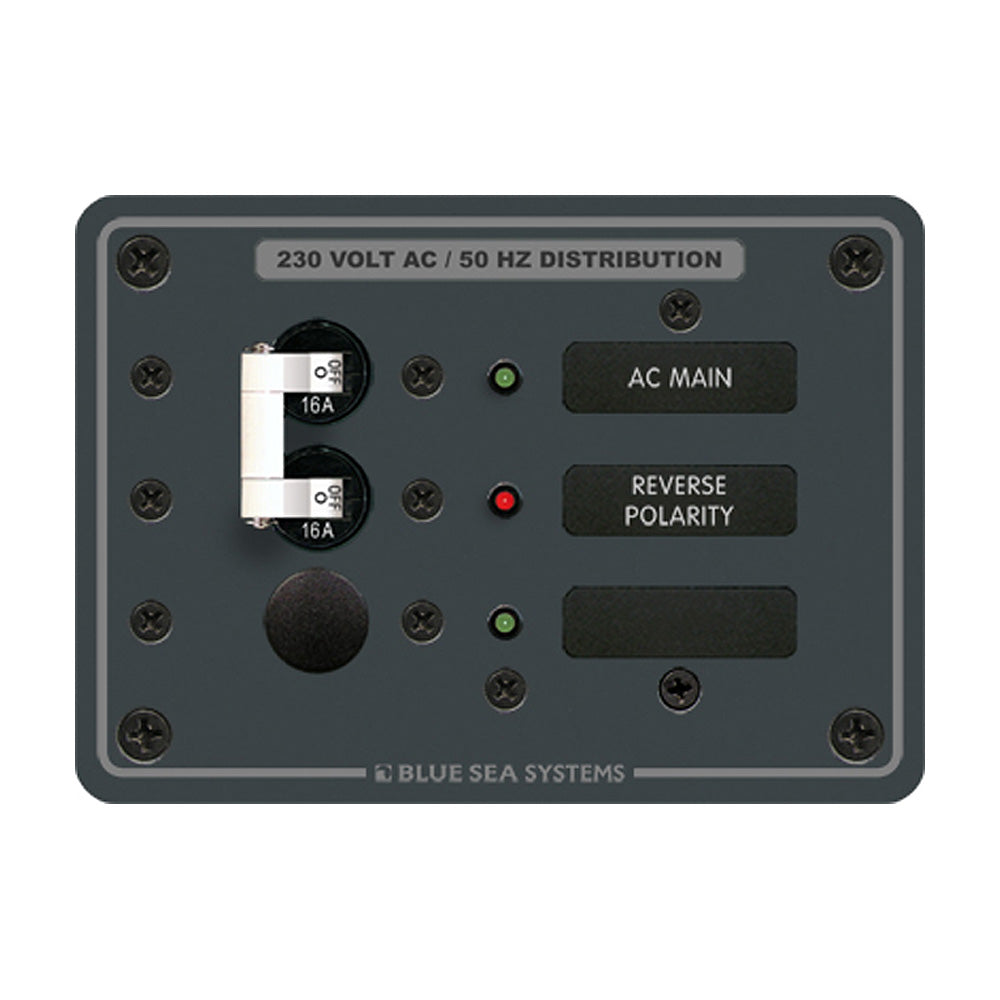 Blue Sea 8129 AC Main + Branch A-Series Toggle Circuit Breaker Panel (230V) - Main + 1 Position [8129] Blue Sea Systems