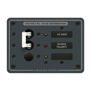 Blue Sea 8129 AC Main + Branch A-Series Toggle Circuit Breaker Panel (230V) - Main + 1 Position [8129] Blue Sea Systems