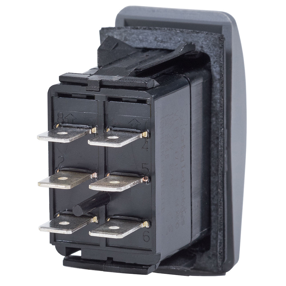 Blue Sea 8222 Water Resistant Contura III Switch - (ON)-OFF-(ON) - Grey [8222] - BuoyMart.com  Switches & Accessories Blue Sea Systems