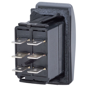 Blue Sea 8222 Water Resistant Contura III Switch - (ON)-OFF-(ON) - Grey [8222] - BuoyMart.com  Switches & Accessories Blue Sea Systems