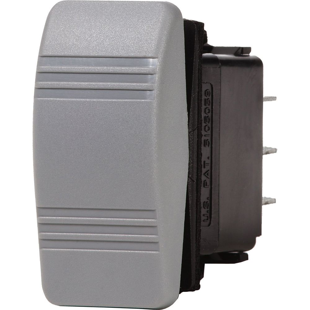 Blue Sea 8222 Water Resistant Contura III Switch - (ON)-OFF-(ON) - Grey [8222] - BuoyMart.com  Switches & Accessories Blue Sea Systems