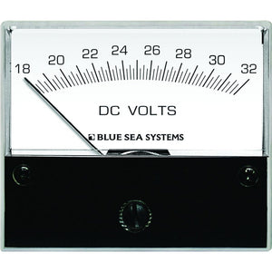 Blue Sea 8240 DC Analog Voltmeter - 2-3/4" Face, 18-32 Volts DC [8240] - BuoyMart.com  Meters & Monitoring Blue Sea Systems