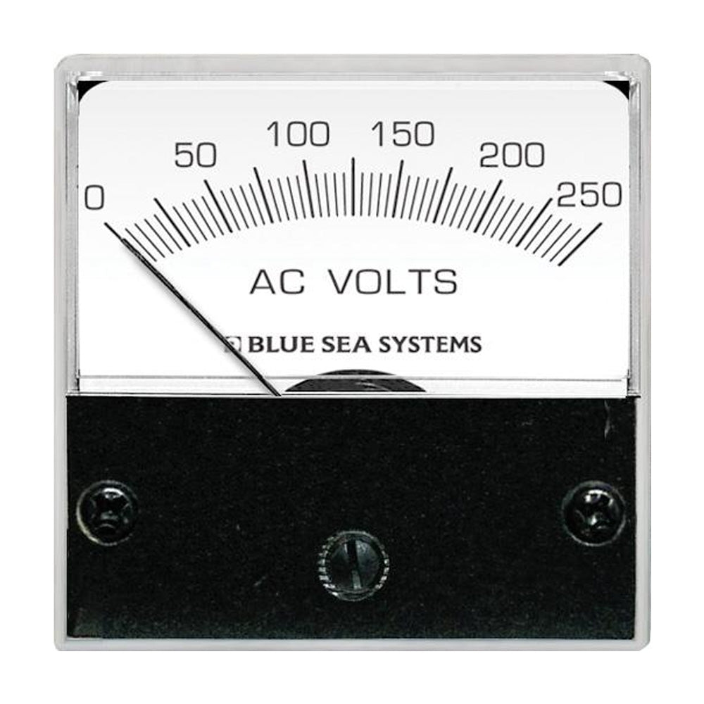 Blue Sea 8245 AC Analog Micro Voltmeter - 2" Face, 0-250 Volts AC [8245] - BuoyMart.com  Meters & Monitoring Blue Sea Systems