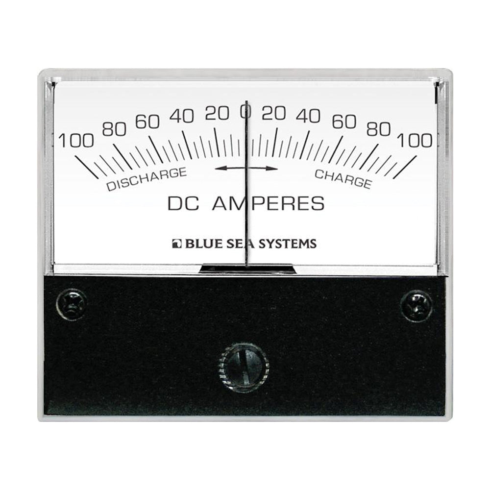 Blue Sea 8253 DC Zero Center Analog Ammeter - 2-3/4" Face, 100-0-100 Amperes DC [8253] - BuoyMart.com  Meters & Monitoring Blue Sea Systems
