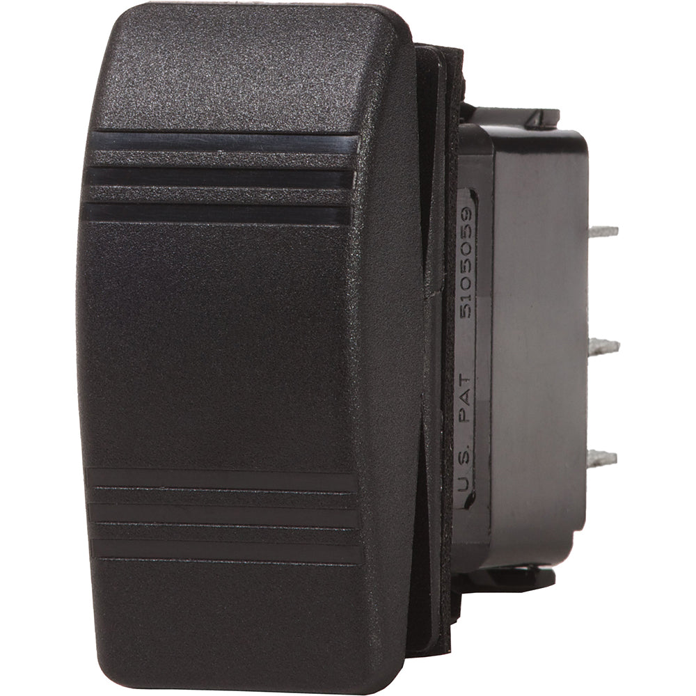 Blue Sea 8288 Water Resistant Contura III Switch - DPST OFF-(ON) - Black [8288] - BuoyMart.com  Switches & Accessories Blue Sea Systems