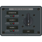 Blue Sea 8366 AC Rotary Switch Panel 30 Ampere 3 Positions + OFF, 2 Pole [8366] - BuoyMart.com  Electrical Panels Blue Sea Systems